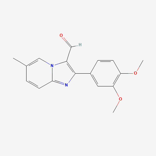 2-(3,4-Dimethoxyphenyl)-6-methylimidazo[1,2-a]pyridine-3-carbaldehyde