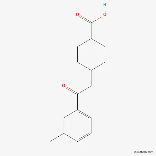 CIS-4-[2-(3-METHYLPHENYL)-2-OXOETHYL]CYCLOHEXANE-1-CARBOXYLIC ACID