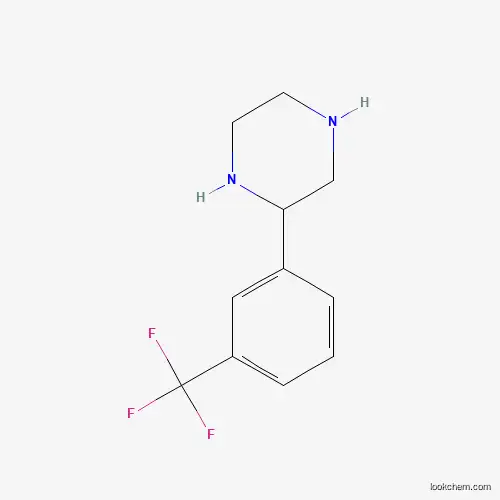 Molecular Structure of 74418-16-9 (2-(3-Trifluoromethyl-phenyl)-piperazine)