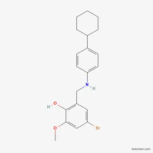 4-BROMO-2-[(4-CYCLOHEXYLANILINO)METHYL]-6-METHOXYBENZENOL