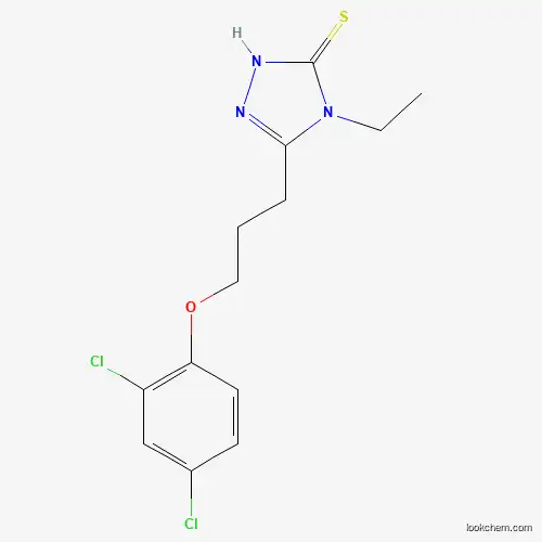 Molecular Structure of 792941-64-1 (5-[3-(2,4-dichlorophenoxy)propyl]-4-ethyl-4H-1,2,4-triazole-3-thiol)