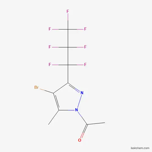 1-Acetyl-4-bromo-3(5)-heptafluoropropyl-5(3)-methylpyrazole