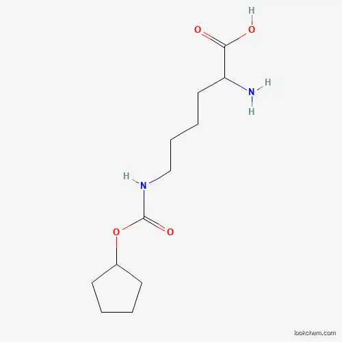 Molecular Structure of 82277-17-6 (2-amino-6-(cyclopentyloxycarbonylamino)hexanoic Acid)