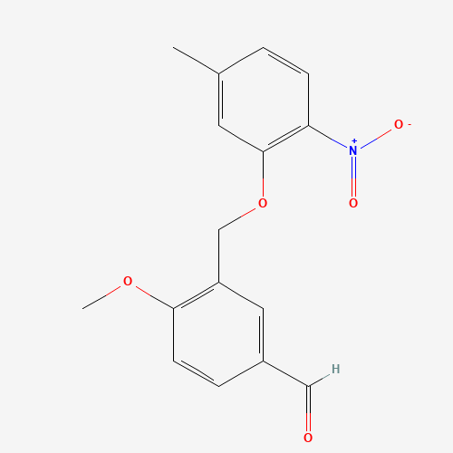 4-METHOXY-3-(5-METHYL-2-NITRO-PHENOXYMETHYL)-BENZALDEHYDE