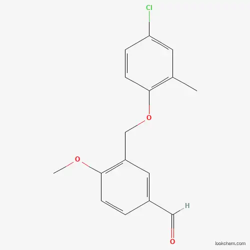 Molecular Structure of 832740-55-3 (3-[(4-Chloro-2-methylphenoxy)methyl]-4-methoxybenzaldehyde)