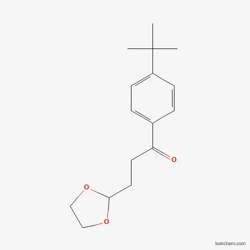 Molecular Structure of 842123-90-4 (1-(4-(tert-Butyl)phenyl)-3-(1,3-dioxolan-2-yl)propan-1-one)