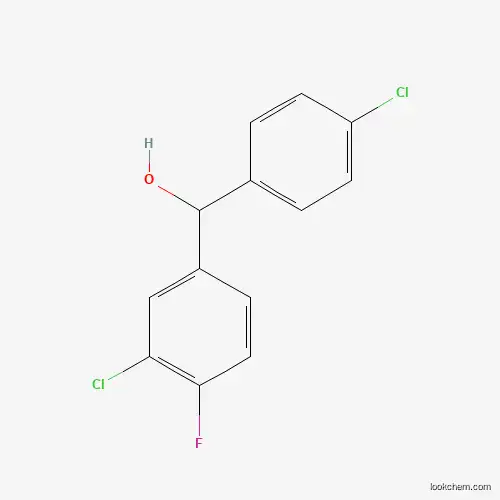 Molecular Structure of 844683-34-7 ((3-Chloro-4-fluorophenyl)(4-chlorophenyl)methanol)