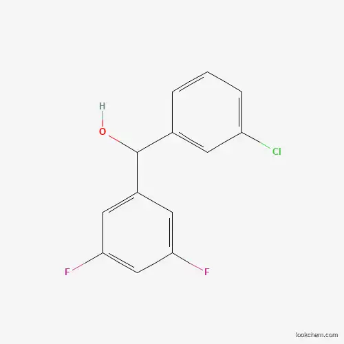 Molecular Structure of 844683-51-8 ((3-Chlorophenyl)(3,5-difluorophenyl)methanol)