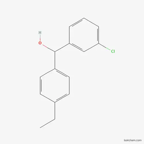Molecular Structure of 844683-55-2 (3-Chloro-4'-ethylbenzhydrol)