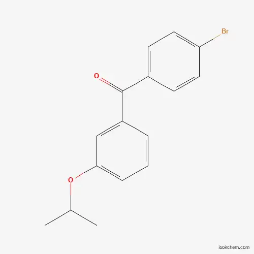 Molecular Structure of 844879-22-7 ((4-Bromophenyl)(3-isopropoxyphenyl)methanone)
