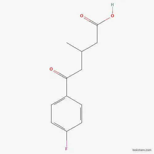 Molecular Structure of 845781-35-3 (5-(4-Fluorophenyl)-3-methyl-5-oxovaleric acid)