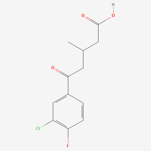 5-(3-CHLORO-4-FLUOROPHENYL)-3-METHYL-5-OXOVALERIC ACID