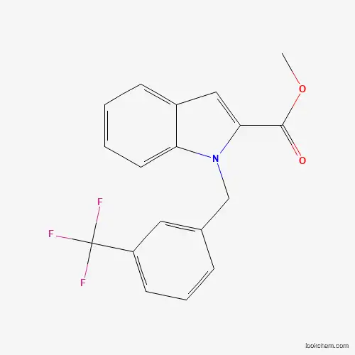 Molecular Structure of 860785-06-4 (methyl 1-[3-(trifluoromethyl)benzyl]-1H-indole-2-carboxylate)