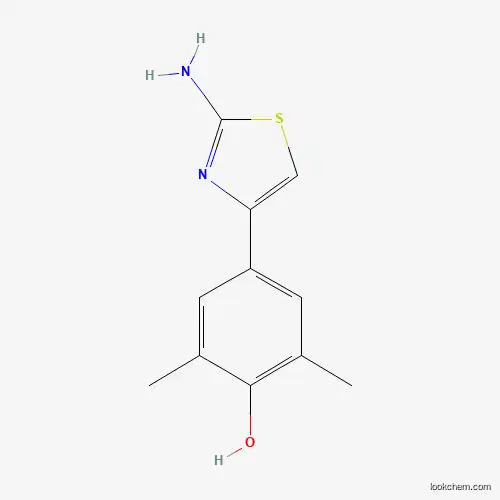 Molecular Structure of 863305-85-5 (4-(2-Amino-1,3-thiazol-4-yl)-2,6-dimethylbenzenol)