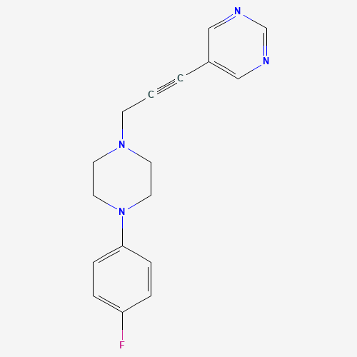5-{3-[4-(4-Fluorophenyl)piperazino]-1-propynyl}pyrimidine