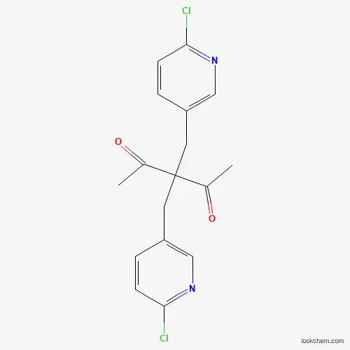 Molecular Structure of 865658-84-0 (3,3-Bis[(6-chloro-3-pyridinyl)methyl]-2,4-pentanedione)