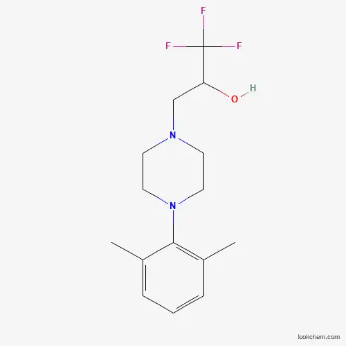 Molecular Structure of 866135-05-9 (3-[4-(2,6-Dimethylphenyl)piperazino]-1,1,1-trifluoro-2-propanol)