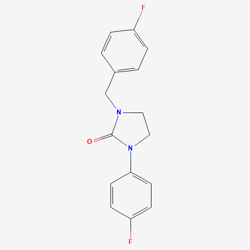 1-(4-Fluorobenzyl)-3-(4-fluorophenyl)tetrahydro-2H-imidazol-2-one