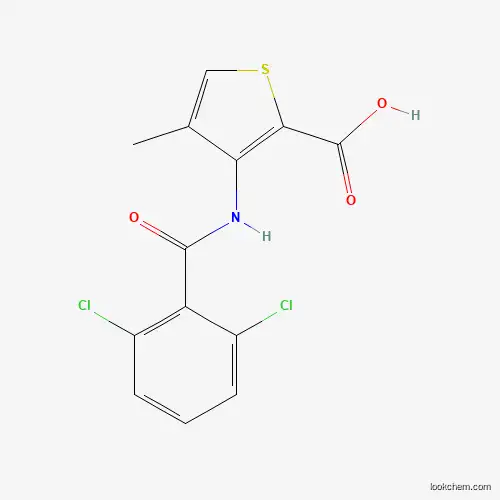 Molecular Structure of 866152-24-1 (3-[(2,6-Dichlorobenzoyl)amino]-4-methyl-2-thiophenecarboxylic acid)