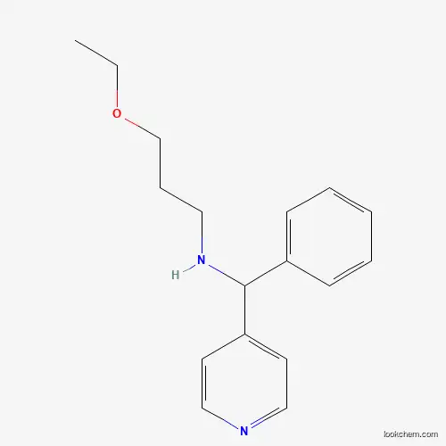 Molecular Structure of 876709-26-1 ((3-Ethoxy-propyl)-(phenyl-pyridin-4-yl-methyl)-amine)