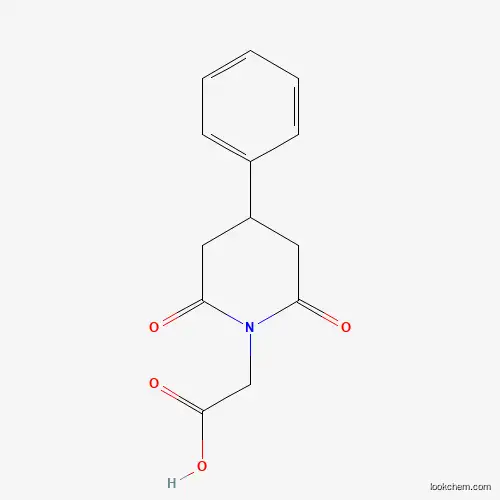 Molecular Structure of 876711-03-4 ((2,6-Dioxo-4-phenyl-piperidin-1-yl)-acetic acid)