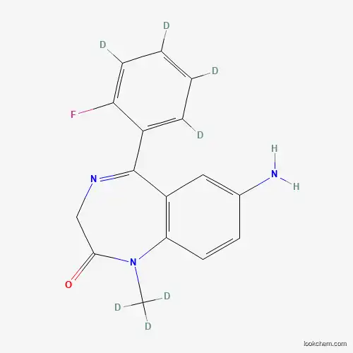 Molecular Structure of 879894-27-6 (7-Aminoflunitrazepam-D7)