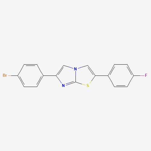 6-(4-BROMOPHENYL)-2-(4-FLUOROPHENYL)IMIDAZO[2,1-B][1,3]THIAZOLE
