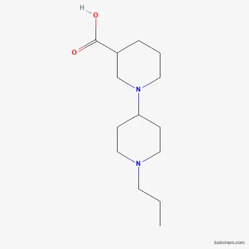 Molecular Structure of 883546-29-0 (1'-Propyl-[1,4']bipiperidinyl-3-carboxylic acid)