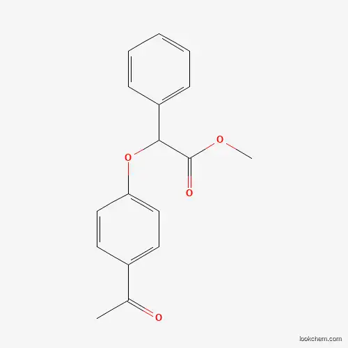 Molecular Structure of 885949-39-3 (Methyl 2-(4-acetylphenoxy)-2-phenylacetate)