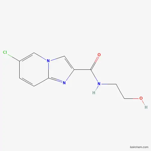 Molecular Structure of 885949-61-1 (6-chloro-N-(2-hydroxyethyl)imidazo[1,2-a]pyridine-2-carboxamide)