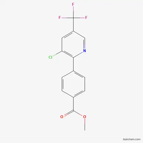 Molecular Structure of 885949-65-5 (Methyl 4-[3-chloro-5-(trifluoromethyl)-2-pyridinyl]benzenecarboxylate)
