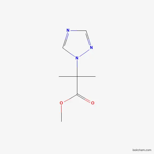Molecular Structure of 885949-78-0 (methyl 2-methyl-2-(1H-1,2,4-triazol-1-yl)propanoate)