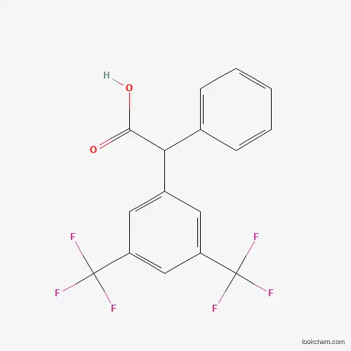 Molecular Structure of 885950-81-2 (2-(3,5-Bis(trifluoromethyl)phenyl)-2-phenylacetic acid)