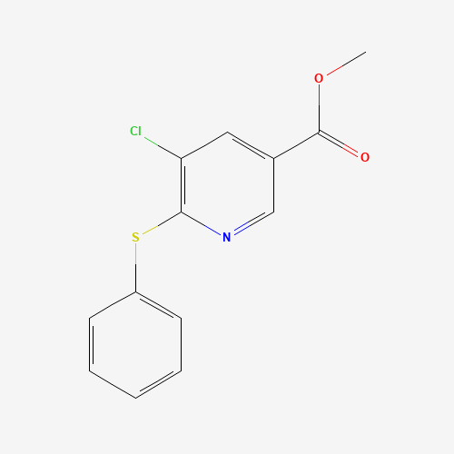 METHYL 5-CHLORO-6-(PHENYLSULFANYL)NICOTINATE