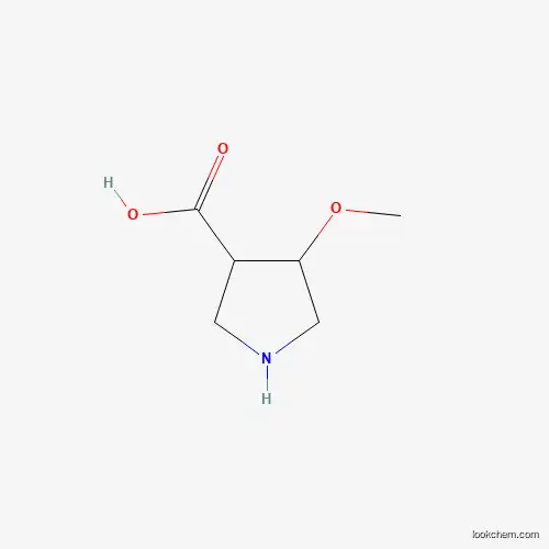 Molecular Structure of 885953-25-3 (4-Methoxy-pyrrolidine-3-carboxylic acid)