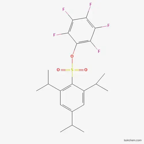 Molecular Structure of 886361-20-2 (2,3,4,5,6-Pentafluorophenyl 2,4,6-triisopropylbenzenesulfonate)
