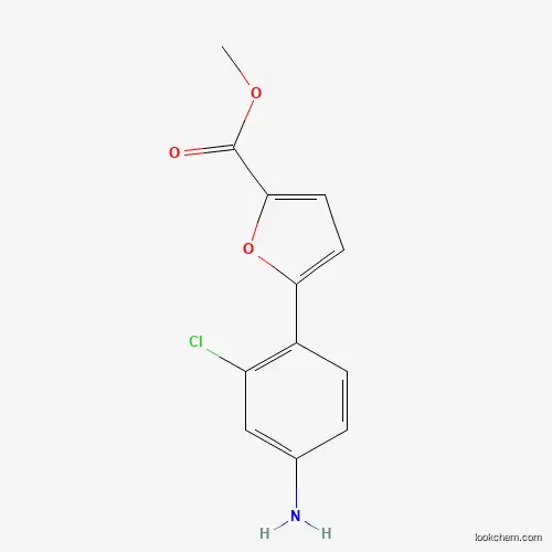 Molecular Structure of 886494-64-0 (Methyl 5-(4-amino-2-chlorophenyl)furan-2-carboxylate)