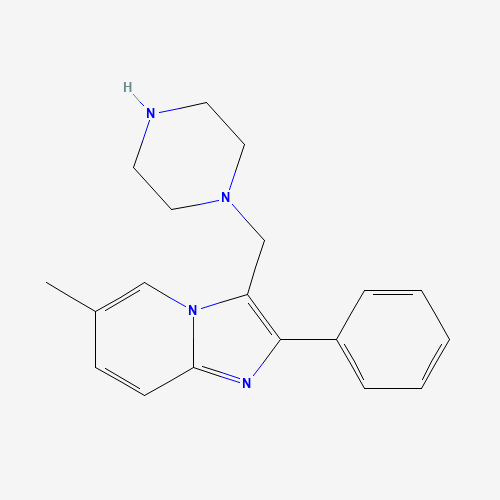6-Methyl-2-phenyl-3-piperazin-1-yl-methylimidazo[1,2-a]pyridine