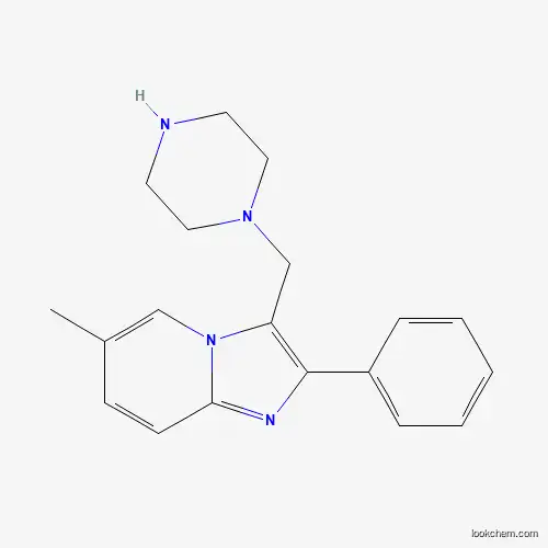 Molecular Structure of 886496-27-1 (6-Methyl-2-phenyl-3-(piperazin-1-ylmethyl)imidazo[1,2-a]pyridine)