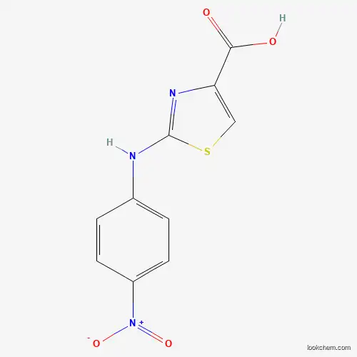Molecular Structure of 886496-56-6 (2-(4-Nitrophenylamino)thiazole-4-carboxylic acid)