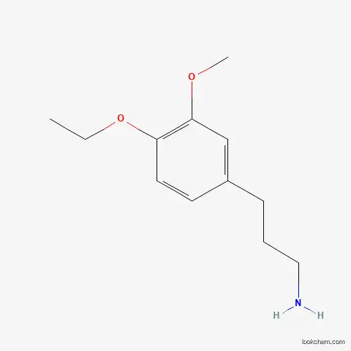 Molecular Structure of 889939-67-7 (3-(4-Ethoxy-3-methoxyphenyl)propan-1-amine)
