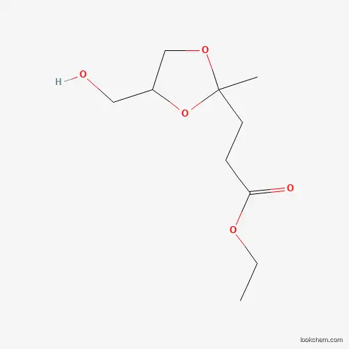 Molecular Structure of 902272-78-0 (1,3-Dioxolane-2-propanoic acid, 4-(hydroxymethyl)-2-methyl-, ethyl ester)