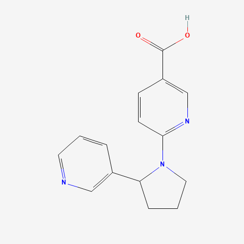 6-[2-(Pyridin-3-yl)pyrrolidin-1-yl]pyridine-3-carboxylic acid