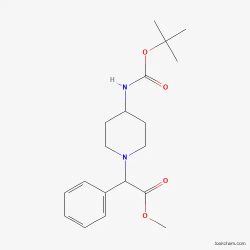 Methyl 2-{4-[(tert-butoxycarbonyl)amino]-piperidino}-2-phenylacetate