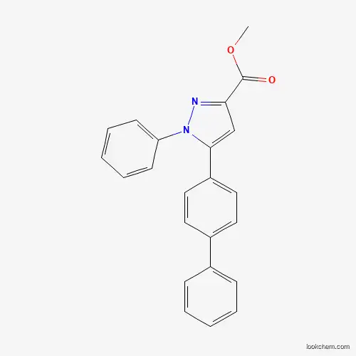 Molecular Structure of 957320-19-3 (Methyl 1-phenyl-5-(4-phenylphenyl)pyrazole-3-carboxylate)