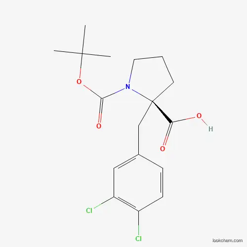 (R)-1-(tert-Butoxycarbonyl)-2-(3,4-dichlorobenzyl)-pyrrolidine-2-carboxylic acid