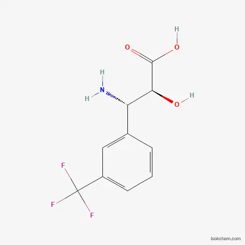 Molecular Structure of 959578-49-5 ((2S,3S)-3-Amino-2-hydroxy-3-(3-(trifluoromethyl)phenyl)propanoic acid)