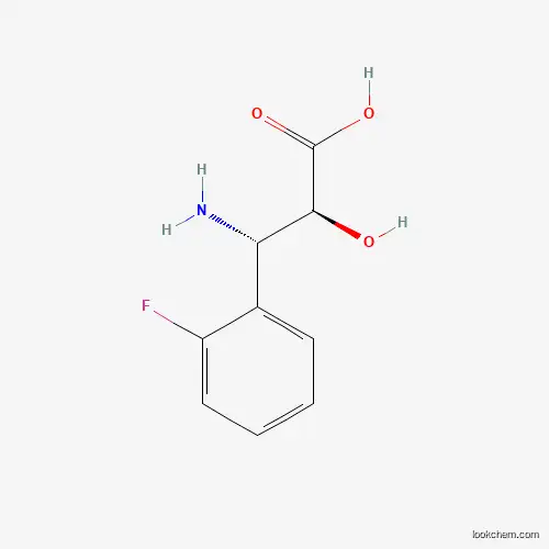 Molecular Structure of 959579-83-0 ((2S,3S)-3-amino-3-(2-fluorophenyl)-2-hydroxypropanoic acid)