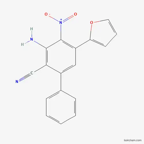3-amino-5-(furan-2-yl)-4-nitrobiphenyl-2-carbonitrile