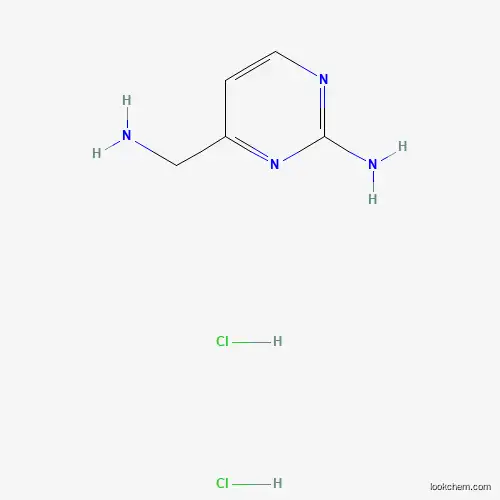 Molecular Structure of 1171900-24-5 (4-(Aminomethyl)pyrimidin-2-amine dihydrochloride)